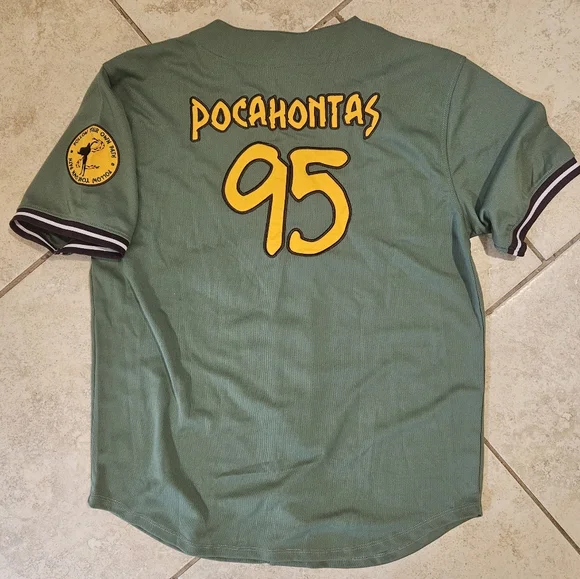 Disney Woman's Green Pochahontas Basball Jersey Top - Picture 2 of 4